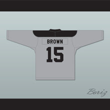 Load image into Gallery viewer, Zack Brown 15 Monroeville Zombies Hockey Jersey Zack and Miri Make a Porno