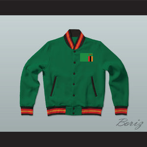 Zambia Varsity Letterman Jacket-Style Sweatshirt