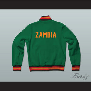 Zambia Varsity Letterman Jacket-Style Sweatshirt