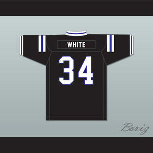 Zamir White 34 Scotland High School Fighting Scots Black Football Jersey 2