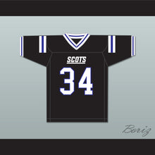 Load image into Gallery viewer, Zamir White 34 Scotland High School Fighting Scots Black Football Jersey 1