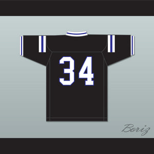 Zamir White 34 Scotland High School Fighting Scots Black Football Jersey 1