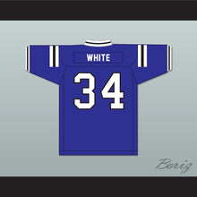Load image into Gallery viewer, Zamir White 34 Scotland High School Fighting Scots Blue Football Jersey 2