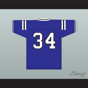 Zamir White 34 Scotland High School Fighting Scots Blue Football Jersey 1