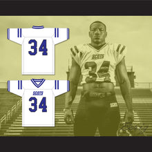 Load image into Gallery viewer, Zamir White 34 Scotland High School Fighting Scots White Football Jersey 1