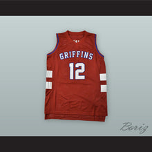 Load image into Gallery viewer, Zion Williamson 12 Spartanburg Day School Griffins Red Alternate Basketball Jersey