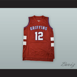 Zion Williamson 12 Spartanburg Day School Griffins Red Alternate Basketball Jersey