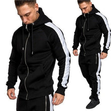 Load image into Gallery viewer, Zogaa Men's Fashion Tracksuit Casual Sportsuit Hoodies/Sweatshirts+Sweatpants  Sportwear Sets Male Sweatshirts Cardigan Outwear