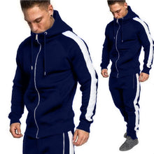 Load image into Gallery viewer, Zogaa Men's Fashion Tracksuit Casual Sportsuit Hoodies/Sweatshirts+Sweatpants  Sportwear Sets Male Sweatshirts Cardigan Outwear