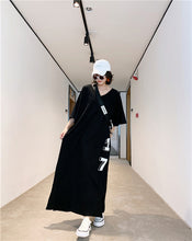 Load image into Gallery viewer, aliexpress Plus Size Women&#39;s  Casual shirts dress oversized Black color Sleep shirts   Robe Femme