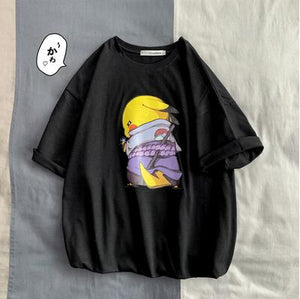 camisetas de hombre moda Animal Pikachu estampado Hipster divertida camiseta hombres verano Casual calle hip-hop Camiseta Hombre