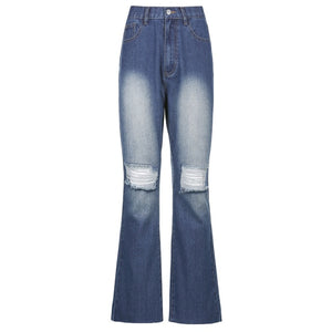 flare Pants Female Women's Jeans Large Size Boyfriend Jeans Women Jeans Pants High Waist Mom Ripped Jeans 2021 Stright Trousers