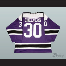 Load image into Gallery viewer, Gerry Cheevers 20 WHA Cleveland Crusaders Purple Hockey Jersey
