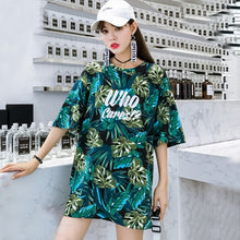 Load image into Gallery viewer, korean style summer Women Short Sleeve T Shirt Casual printing t-shirts girls big size tshirt Loose Harajuku streetwear tee Tops