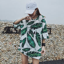 Load image into Gallery viewer, korean summer Women tshirt Short Sleeve plaid T Shirt Casual big size t-shirts Loose Harajuku streetwear Tops Female tee shirt