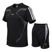 Load image into Gallery viewer, plus size 5XL Summer Sets New Men's Shorts Casual Suit Sportswear tracksuit Men Sets Pants Male sweatshirt Men Brand Clothing