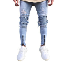 Load image into Gallery viewer, Slim Fit Ripped Jeans
