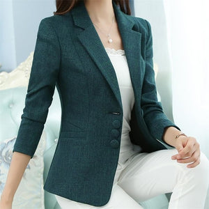 The New high quality Autumn Spring Women's Blazer Elegant fashion Lady Blazers Coat Suits Female Big S-5XL code Jacket Suit T956