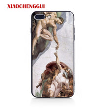 Load image into Gallery viewer, For iphone x case Mona Lisa Art David lines soft silicone Phone Case cover For Apple iPhone 5 5S SE 6 6s 7 8 Plus XR XS Max case