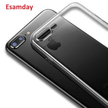 Load image into Gallery viewer, Esamday Clear Silicon Soft TPU Case For 7 7Plus 8 8Plus X XS MAX XR Transparent Phone Case For iPhone 5 5s SE 6 6s 6Plus 6sPlus