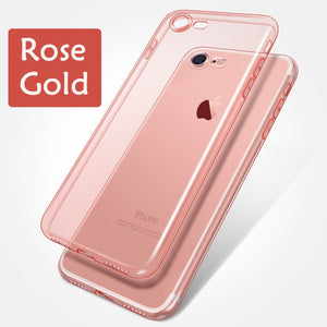 Esamday Clear Silicon Soft TPU Case For 7 7Plus 8 8Plus X XS MAX XR Transparent Phone Case For iPhone 5 5s SE 6 6s 6Plus 6sPlus