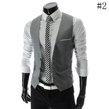 Load image into Gallery viewer, Men&#39;s Formal Business Slim Fit Chain Dress Vest Suit Tuxedo Waistcoat Gracious