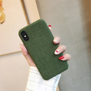 Moskado Plush Fabrics Phone Case For Apple iPhone X 8 7 6s 6 Plus Warm Plush Fashion Soft Color Back Cover Cases Capa Fundas