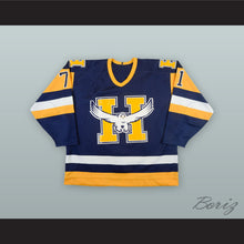 Load image into Gallery viewer, Eric Moreau 71 Beauport Harfangs Blue Hockey Jersey