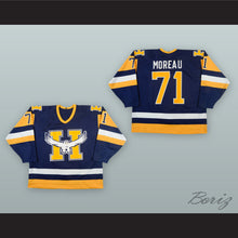 Load image into Gallery viewer, Eric Moreau 71 Beauport Harfangs Blue Hockey Jersey