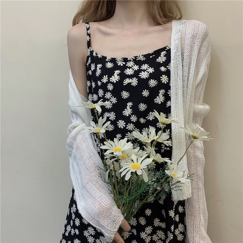 summer dress Little Daisy Floral Dress Women's Waist A-Line Camisole dress woman dress vestidos dresses robe femme ropa mujer