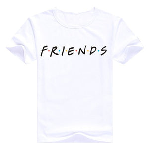 tshirt women t shirt friends black new hot style letter friends print short sleeve t-shirts Europe vestidos ropa mujer TX115