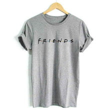 Load image into Gallery viewer, tshirt women t shirt friends black new hot style letter friends print short sleeve t-shirts Europe vestidos ropa mujer TX115