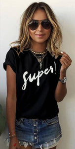 tshirt women t shirt friends black new hot style letter friends print short sleeve t-shirts Europe vestidos ropa mujer TX115